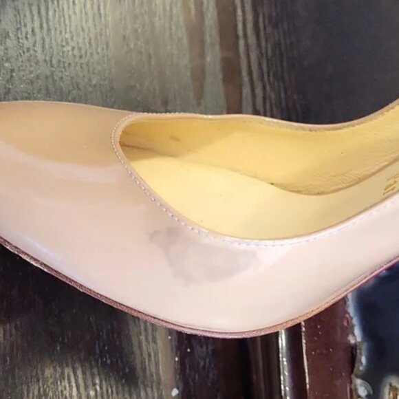 Aic Christian Louboutin Horatio Patent leather red bottom heels 7 - Picture 9 of 11